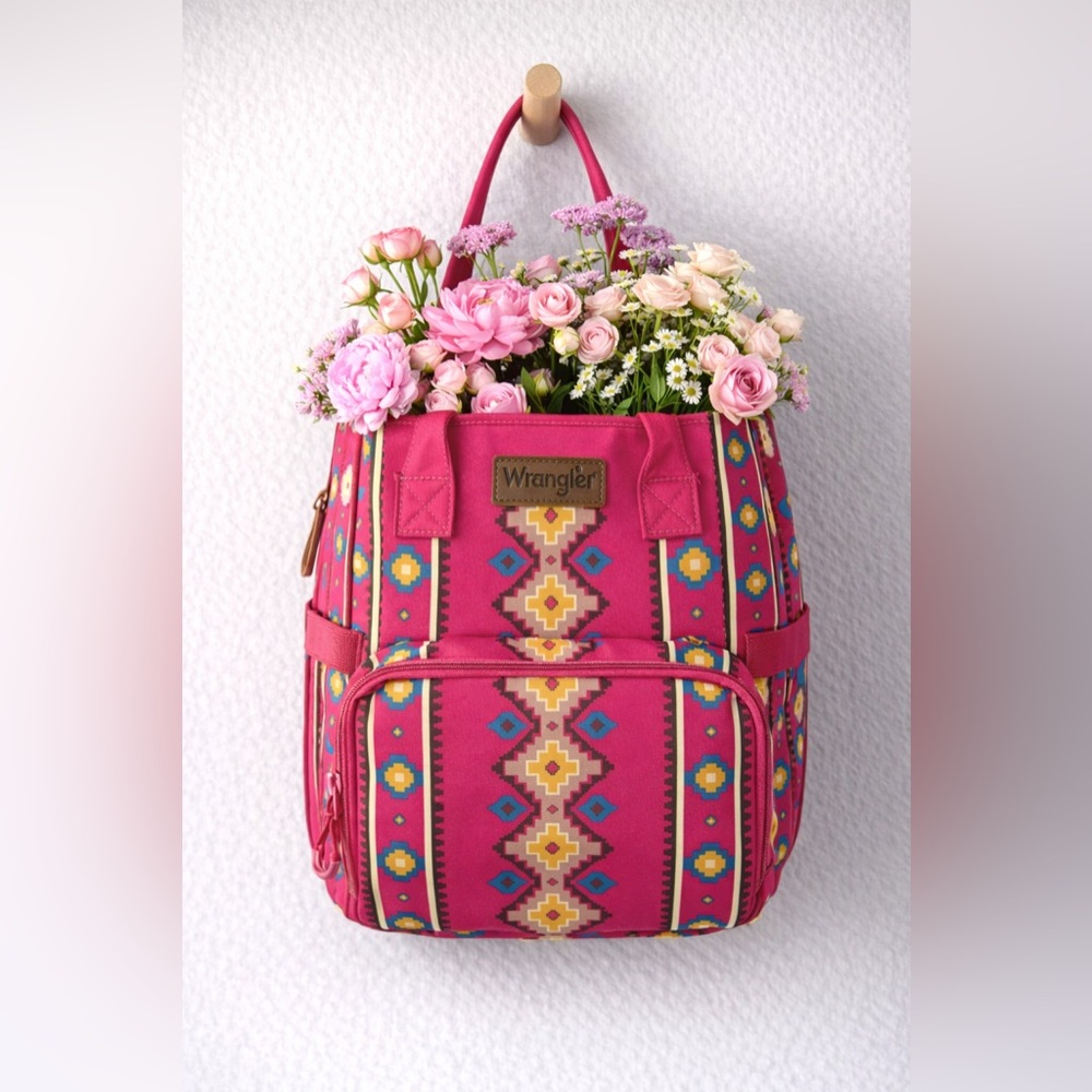 ✨ NEW IN BOX Wrangler Aztec Callie Diaper Backpack